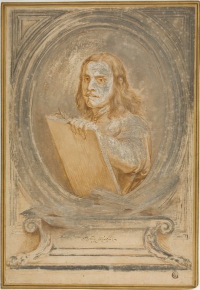 Portrait of Pietro Testa by Pietro Testa