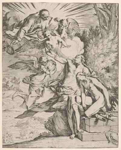 Sacrifice of Isaac, ca. 1645-50 by Pietro Testa