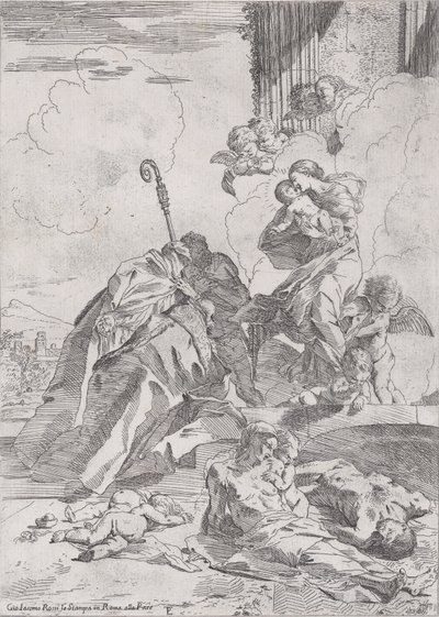 Three Lucchese Saints by Pietro Testa