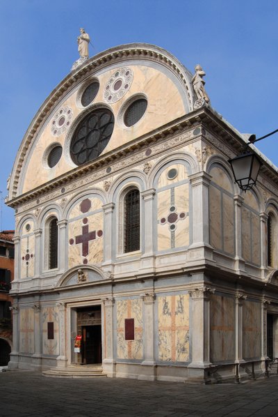 View of the church Santa Maria dei Miracoli in Venice in 2007 by Pietro Lombardo and his sons by Pietro Tullio and Antonio I Lombardo