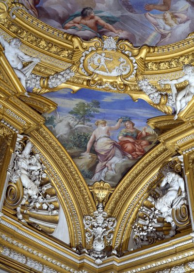 The Hall of Apollo (detail) by Pietro da Cortona