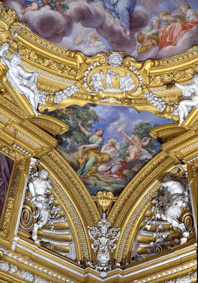 The Hall of Apollo (detail) by Pietro da Cortona