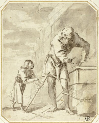 Saint Joseph with the Child Jesus in His Carpentry Shop by Pietro della Vecchia