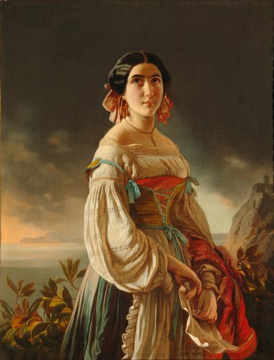 Portrait of Princess Lina Gagarina by Pimen Nikitich Orlov