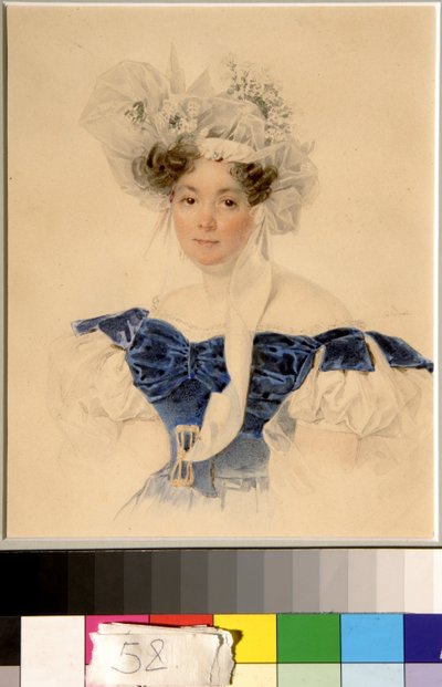 Portrait of Countess Varvara Golitsyna née Rumyantseva Kalgulska (1794-1875) by Piotr Sokolov