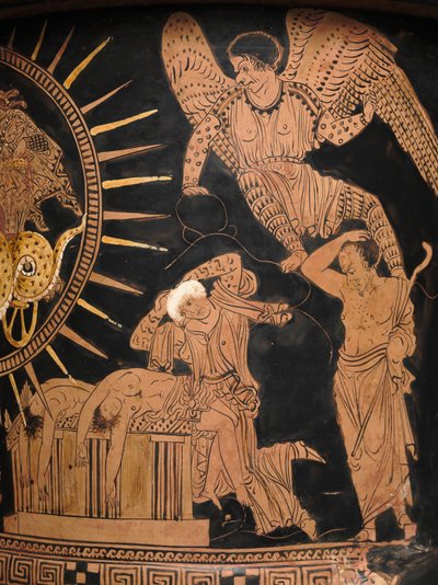 Detail (Lucanian Calyx-Krater) by Policoro Painter