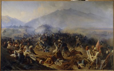 The Siege of Akhty in 1848 by Polidor Ivanovich Babaev