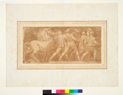 Frieze with Part of a Roman Triumph by Polidoro da (after) Caravaggio