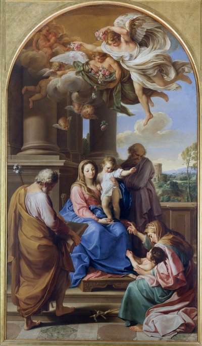 Madonna and Child with Saints Joseph, Zacharias and Elisabeth and the Infant Saint John by Pompeo Girolamo Batoni