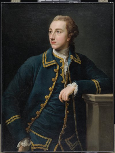 Portrait of a Man in a Green Suit by Pompeo Girolamo Batoni