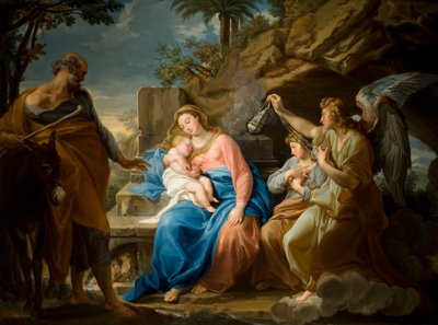 The Rest on the Flight into Egypt by Pompeo Girolamo Batoni