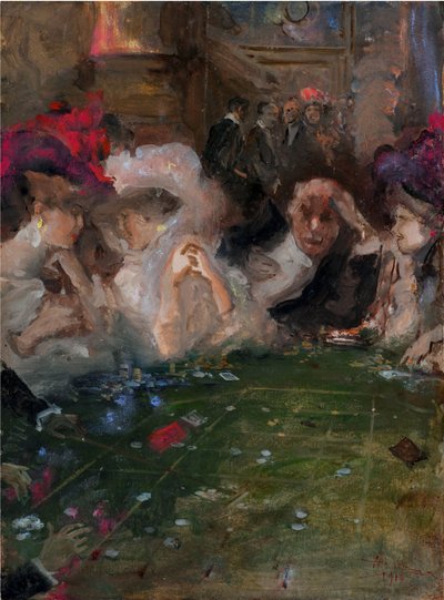 Professional Roulette Gamblers by Pompeo Mariani