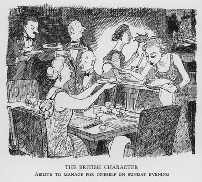 The British Character, Ability to manage for oneself on Sunday evening by Pont