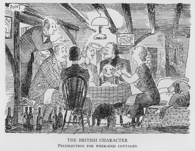 The British Character, Predilection for Week-End Cottages by Pont