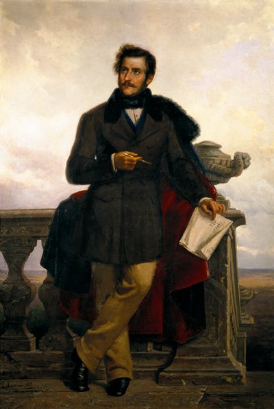 Portrait of Gaetano Donizetti by Ponziano Loverini