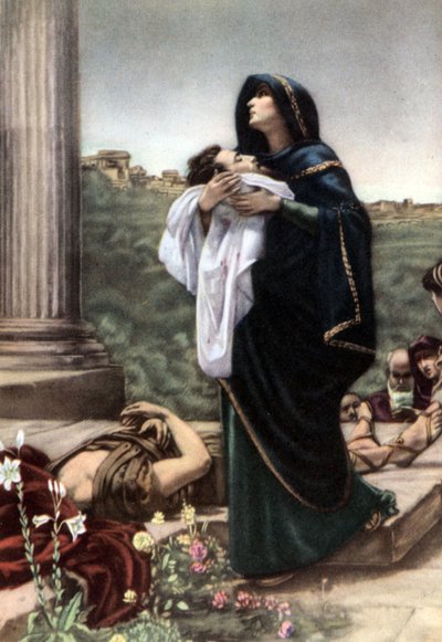 Set of Biblical Educational Postcards in the 50