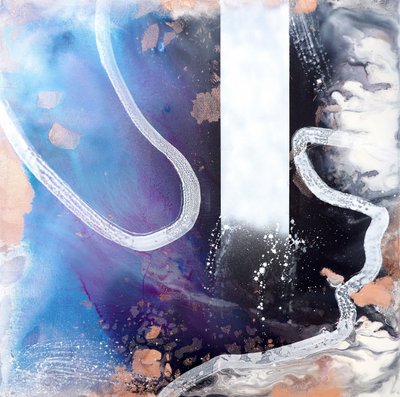 Dynamic Fluid Abstract by Poonam Choudhary