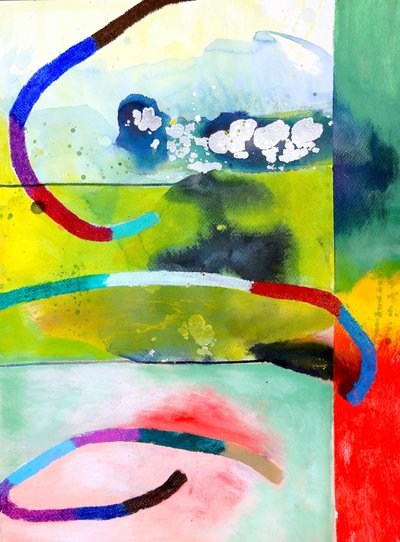 Vibrant Abstract Flow by Poonam Choudhary