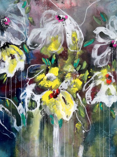 Vibrant Floral Expression by Poonam Choudhary