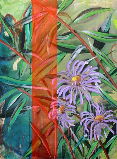 Vibrant Purple Blooms by Poonam Choudhary