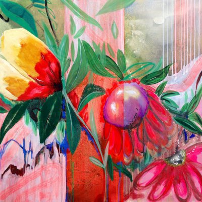 Vibrant Tropical Bloom by Poonam Choudhary