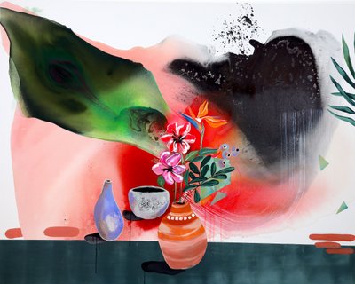 Vibrant Tropical Still Life by Poonam Choudhary