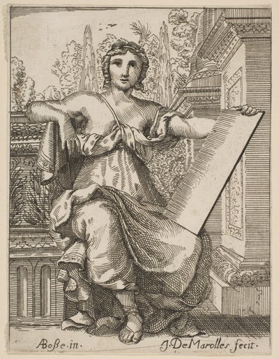 Seated Woman Holding a Tablet by Possibly by Jean Antoine de Maroulles