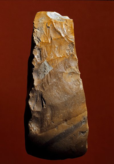 Prehistory: Chopper Type Tool of Lithic Manufacture by Prehistoric Prehistoric