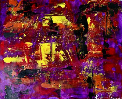 Vibrant Abstract Fusion by Preston Harmon
