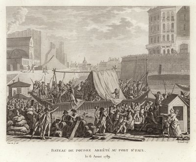 A powder boat stops at Port St Paul by Prieur