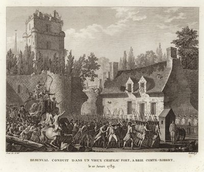 Baron de Besenval de Brunstatt brought to the Grand Chatelet in Paris by Prieur