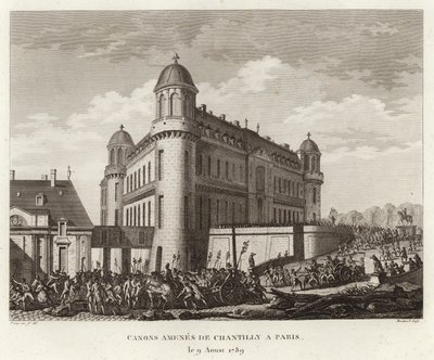 Guns brought from Chantilly by Prieur