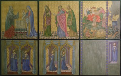 Reconstruction of a wall painting originally in St. Stephen
