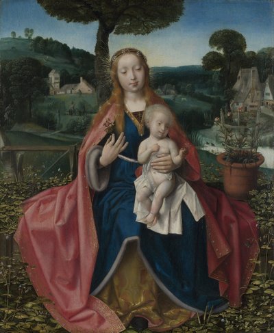 The Virgin and Child in a Landscape by Provost