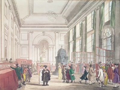Bank of England, Great Hall, from Ackermann