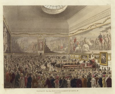 Society for the Encouragement of Arts by Pugin and Rowlandson