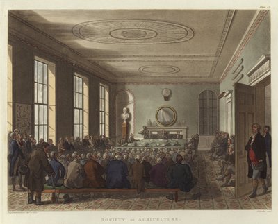 Society of Agriculture by Pugin and Rowlandson