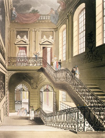 The Hall and Staircase from the British Museum from Ackermann
