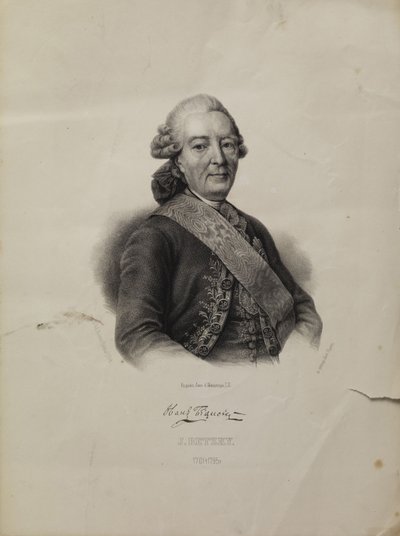 Portrait of Ivan Ivanovich Betskoi, 1704-1795 by Pyotr Fyodorovich Borel