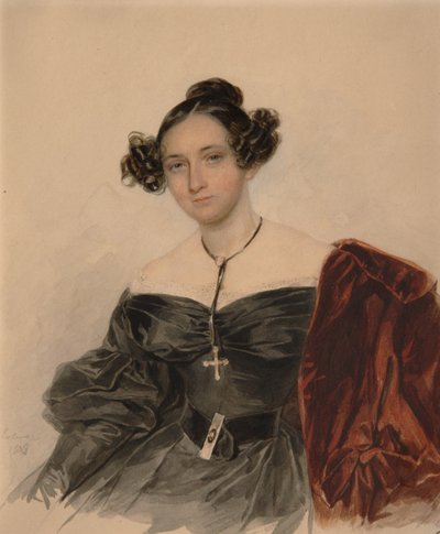 Portrait of Countess Nadezhda Ivanovna Golitsyna, née Countess Kutaysova by Pyotr Fyodorovich Sokolov