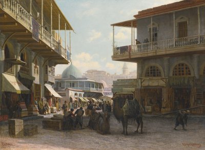 View of Tiflis, 1874 by Pjotr ​​​​Petrowitsch Wereschtschagin