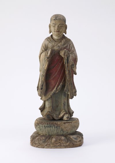 Figure of the monk A-nan (Ananda) by Qing Dynasty Chinese School