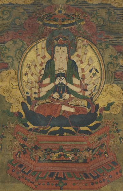 Thousand-armed Guanyin by Qing Dynasty Chinese School