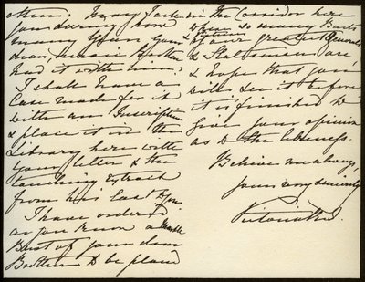 Letter from Queen Victoria to Mary Augusta Gordon, Windsor Castle, 16th March 1885 by Queen Victoria