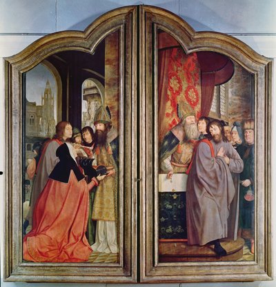 The Holy Kinship, or the Altarpiece of St. Anne (detail) by Quentin Massys or Metsys