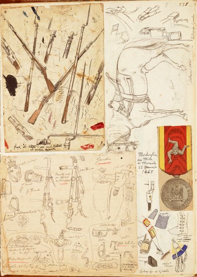 Equipment, Weapons and Harness Used by Thousand of Garibaldi by Quinto Cenni by Quinto Cenni