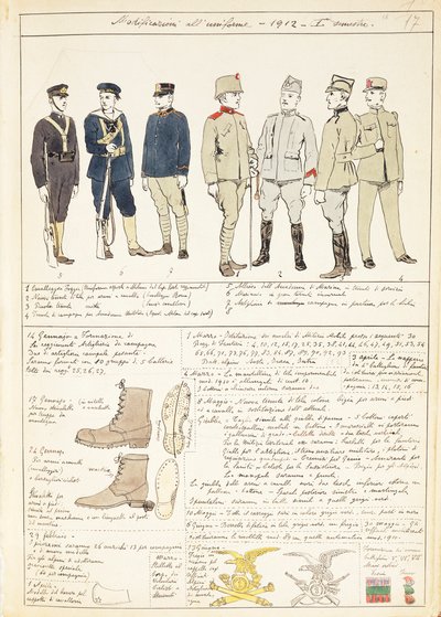 Uniform variations of Kingdom of Italy by Quinto Cenni
