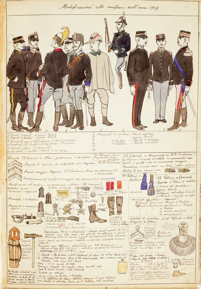 Uniform Variations of Kingdom of Italy by Quinto Cenni
