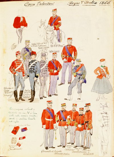 Uniforms of Volunteer Corp of Kingdom of Italy by Quinto Cenni