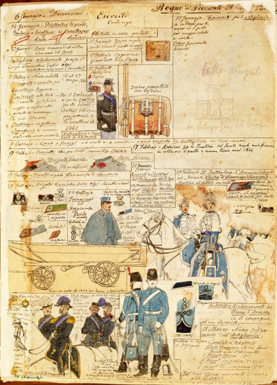 Uniforms of Army of Kingdom of Sardinia by Quinto Cenni